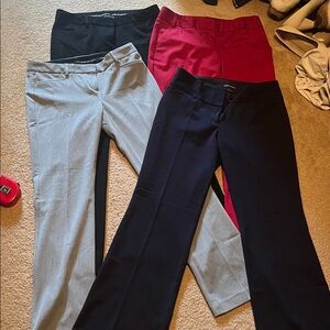 Express Women's Boot Cut Pants - Black, Red, Gray, Navy